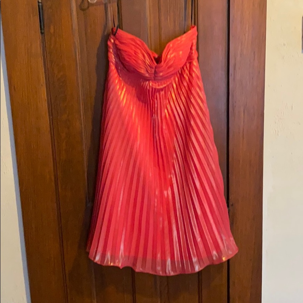 Pink strapless homecoming dress